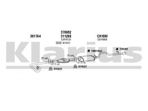 KLARIUS 220018U išmetimo sistema 
 Išmetimo sistema -> Išmetimo sistema, visa