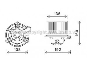 AVA QUALITY COOLING HY8553 elektrovariklis, vidinis pūtiklis 
 Šildymas / vėdinimas -> Orpūtė/dalys
971132L000, 971132L000