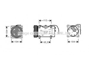 AVA QUALITY COOLING UVK017 kompresorius, oro kondicionierius