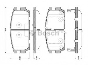 BOSCH 0 986 TB3 127 stabdžių trinkelių rinkinys, diskinis stabdys 
 Techninės priežiūros dalys -> Papildomas remontas
58302H1A00, 58302H1A10