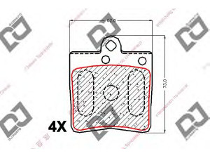 DJ PARTS BP1870 stabdžių trinkelių rinkinys, diskinis stabdys 
 Techninės priežiūros dalys -> Papildomas remontas
0044201720, 05126300AA, 05139902AA