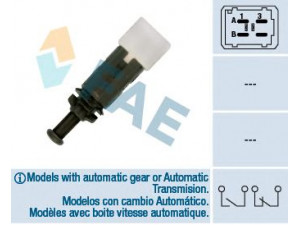 FAE 24895 stabdžių žibinto jungiklis 
 Stabdžių sistema -> Stabdžių žibinto jungiklis
MR-977584, 25320-00QAA, 4404452