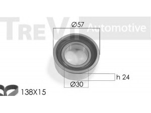 TREVI AUTOMOTIVE KD1026 paskirstymo diržo komplektas 
 Techninės priežiūros dalys -> Papildomas remontas