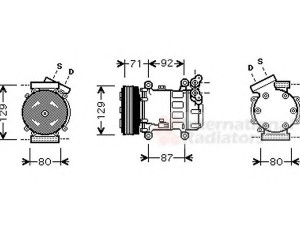VAN WEZEL 4300K401 kompresorius, oro kondicionierius 
 Oro kondicionavimas -> Kompresorius/dalys
92600-AX800, 8200365787, 8200578856