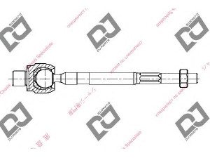 DJ PARTS DR1215 vidinė skersinė vairo trauklė 
 Vairavimas -> Vairo mechanizmo sujungimai
53011-SEL-003, 53011SEL003
