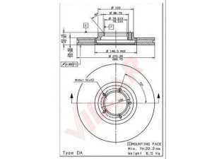 VILLAR 628.0320 stabdžių diskas 
 Stabdžių sistema -> Diskinis stabdys -> Stabdžių diskas
1514235, 5025611, 5029816