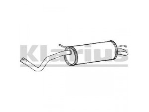 KLARIUS VW593M galinis duslintuvas 
 Išmetimo sistema -> Duslintuvas
6Q6253609AP, 6Q6253609BE, 6Q6253609T