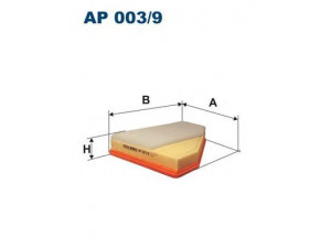 FILTRON AP003/9 oro filtras 
 Techninės priežiūros dalys -> Techninės priežiūros intervalai