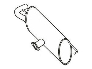 FENNO P6288 galinis duslintuvas 
 Išmetimo sistema -> Duslintuvas
14300-64J00