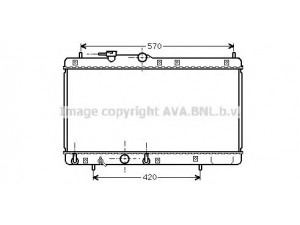 AVA QUALITY COOLING DU2053 radiatorius, variklio aušinimas 
 Aušinimo sistema -> Radiatorius/alyvos aušintuvas -> Radiatorius/dalys
1640087F30, 1640087F37, 1640087F37000
