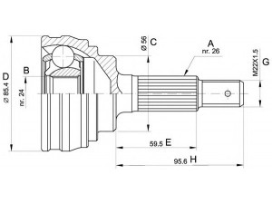 OPEN PARTS CVJ5067.10 jungčių komplektas, kardaninis velenas 
 Ratų pavara -> Sujungimai/komplektas
4233017020, 4233017021, 4234017020