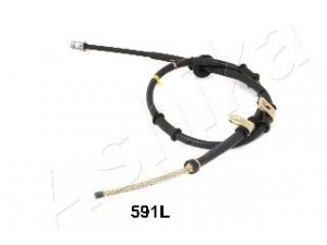 ASHIKA 131-05-591L trosas, stovėjimo stabdys 
 Stabdžių sistema -> Valdymo svirtys/trosai
MB520343