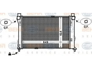 HELLA 8MK 376 769-751 radiatorius, variklio aušinimas 
 Aušinimo sistema -> Radiatorius/alyvos aušintuvas -> Radiatorius/dalys
203 500 08 03, 203 500 23 03, A 203 500 08 03