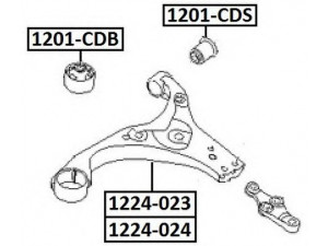 ASVA 1201-CDB valdymo svirties/išilginių svirčių įvorė 
 Ašies montavimas/vairavimo mechanizmas/ratai -> Valdymo svirtis/pasukamosios svirties sujungimas -> Montavimas/sutvirtinimas
54584-2H000
