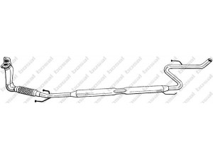 BOSAL 292-599 priekinis duslintuvas 
 Išmetimo sistema -> Duslintuvas
17410-16140