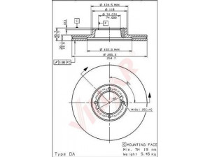 VILLAR 628.1645 stabdžių diskas 
 Stabdžių sistema -> Diskinis stabdys -> Stabdžių diskas
4351228030