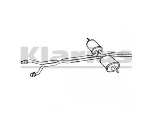 KLARIUS 270142 vidurinis duslintuvas 
 Išmetimo sistema -> Duslintuvas
1264900315, 1264902815, 1264903315