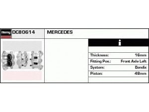 DELCO REMY DC80614 stabdžių apkaba 
 Dviratė transporto priemonės -> Stabdžių sistema -> Stabdžių apkaba / priedai