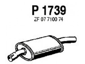 FENNO P1739 vidurinis duslintuvas 
 Išmetimo sistema -> Duslintuvas
1731-01, ZF07710074, 1731-01, ZF07710074