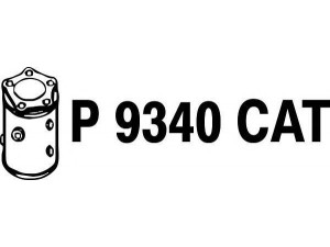 FENNO P9340CAT katalizatoriaus keitiklis 
 Išmetimo sistema -> Katalizatoriaus keitiklis
BM91325H, FPD5-20-50XB