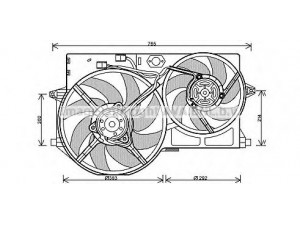 PRASCO PE7541 ventiliatorius, radiatoriaus 
 Aušinimo sistema -> Oro aušinimas
125342, 125347, 125469, 125471