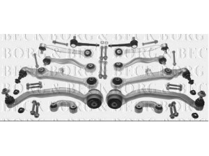 BORG & BECK BCA7122K pakabos komplektas 
 Ašies montavimas/vairavimo mechanizmas/ratai -> Valdymo svirtis/pasukamosios svirties sujungimas -> Vairo trauklės (valdymo svirtis, išilginis balansyras, diago