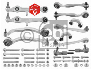 FEBI BILSTEIN 24802 pakabos komplektas 
 Ašies montavimas/vairavimo mechanizmas/ratai -> Valdymo svirtis/pasukamosios svirties sujungimas -> Vairo trauklės (valdymo svirtis, išilginis balansyras, diago
8E0 498 998, 8E0 498 998 S1