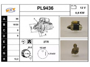 SNRA PL9436 starteris
M2T30481, M3T33481, 1585263011