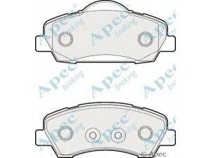 APEC braking PAD1937 stabdžių trinkelių rinkinys, diskinis stabdys
1608691380, 1610699280