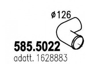 ASSO 585.5022 išleidimo kolektorius 
 Išmetimo sistema -> Išmetimo vamzdžiai
1628883
