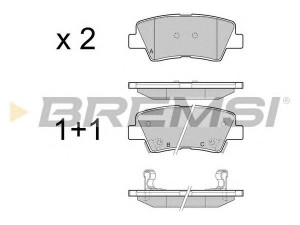 BREMSI BP3456 stabdžių trinkelių rinkinys, diskinis stabdys
48413-341A0, 48413341A0, 58101B9A30