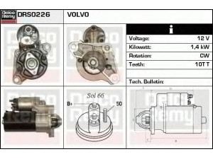 DELCO REMY DRS0226 starteris 
 Elektros įranga -> Starterio sistema -> Starteris
6G9N11000CC, 6G9N11000CD, 82667299