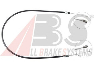 A.B.S. K10081 trosas, stovėjimo stabdys 
 Stabdžių sistema -> Valdymo svirtys/trosai
96012379