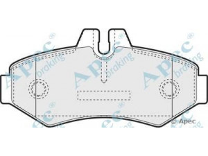 APEC braking PAD1104 stabdžių trinkelių rinkinys, diskinis stabdys 
 Techninės priežiūros dalys -> Papildomas remontas
0004209720, 0034202420, 0044202520