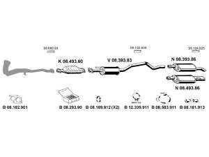 EBERSPÄCHER 082173 išmetimo sistema 
 Išmetimo sistema -> Išmetimo sistema, visa