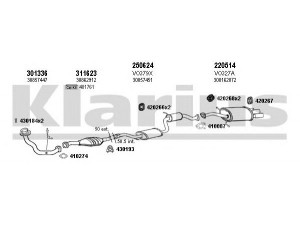 KLARIUS 960307E išmetimo sistema 
 Išmetimo sistema -> Išmetimo sistema, visa