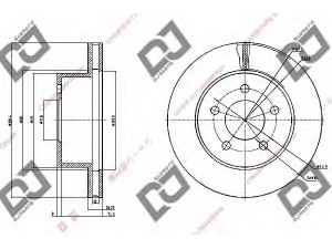 DJ PARTS BD1203 stabdžių diskas 
 Stabdžių sistema -> Diskinis stabdys -> Stabdžių diskas
18A513, 66276, F1VY1125A, F2VY1125A