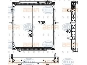 HELLA 8MK 376 732-671 radiatorius, variklio aušinimas
WG9 918 530 001