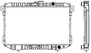 SAKURA  Automotive 1321-0255 radiatorius, variklio aušinimas