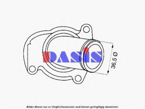 AKS DASIS 751843N termostatas, aušinimo skystis 
 Aušinimo sistema -> Termostatas/tarpiklis -> Thermostat