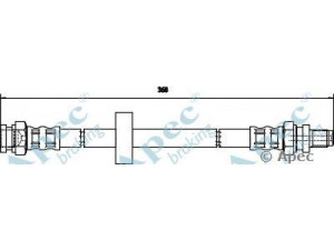 APEC braking HOS3598 stabdžių žarnelė 
 Stabdžių sistema -> Stabdžių žarnelės
0004163V001000000, 0015337V001000000
