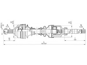 OPEN PARTS DRS6248.00 kardaninis velenas 
 Ratų pavara -> Kardaninis velenas
3273AC, 3273AE, 3273LP, 3273AC