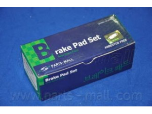 PARTS-MALL PKB-036 stabdžių trinkelių rinkinys, diskinis stabdys 
 Techninės priežiūros dalys -> Papildomas remontas
581012TA00