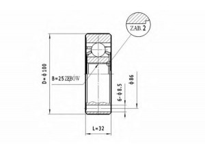 STATIM CW.040 jungčių komplektas, kardaninis velenas 
 Ratų pavara -> Sujungimai/komplektas
60812691, 46307103, 7660834