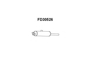VENEPORTE FD30526 priekinis duslintuvas 
 Išmetimo sistema -> Duslintuvas
1026434, 1031210, 1337933, 1492192