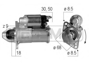 MESSMER 220609 starteris 
 Elektros įranga -> Starterio sistema -> Starteris
71748653, 12 02 218, 55 556 092