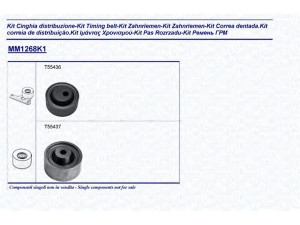 MAGNETI MARELLI 341312681201 paskirstymo diržo komplektas 
 Techninės priežiūros dalys -> Papildomas remontas