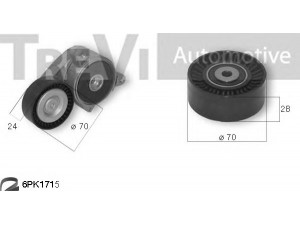 TREVI AUTOMOTIVE KA1166 V formos rumbuotas diržas, komplektas 
 Techninės priežiūros dalys -> Techninės priežiūros intervalai