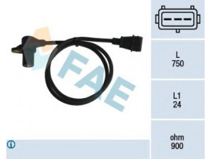 FAE 79058 jutiklis, alkūninio veleno impulsas; RPM jutiklis, variklio valdymas 
 Elektros įranga -> Jutikliai
7756925, 7799033, 39650-42140, 82030048