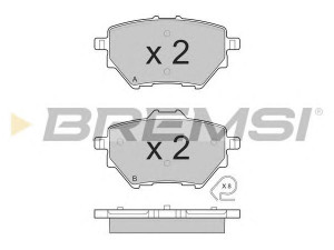 BREMSI BP3561 stabdžių trinkelių rinkinys, diskinis stabdys
1609000680, 1609000680